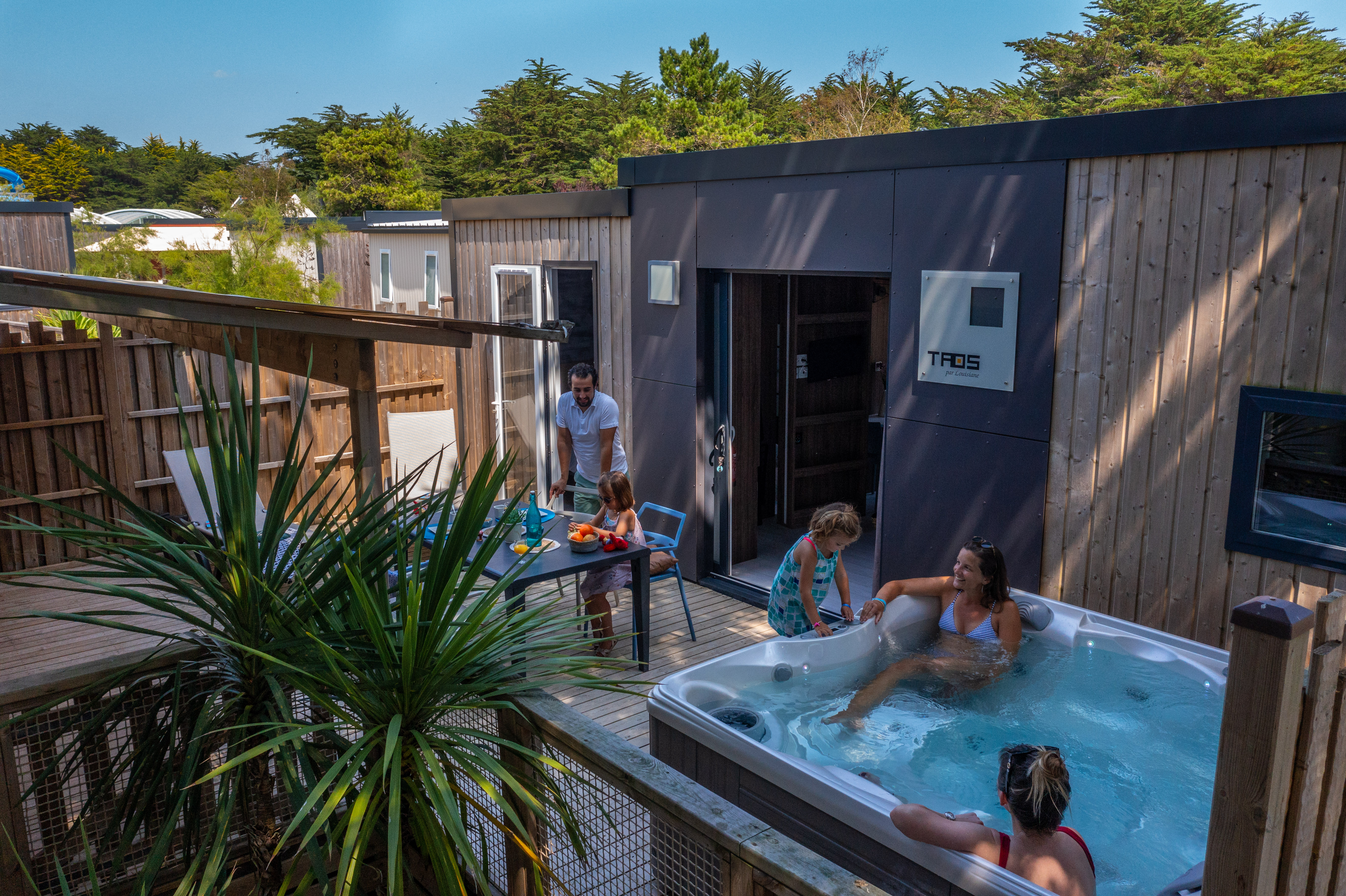 Cottage Double 6 personnes 3 chambres 3 salles de bain Premium avec spa